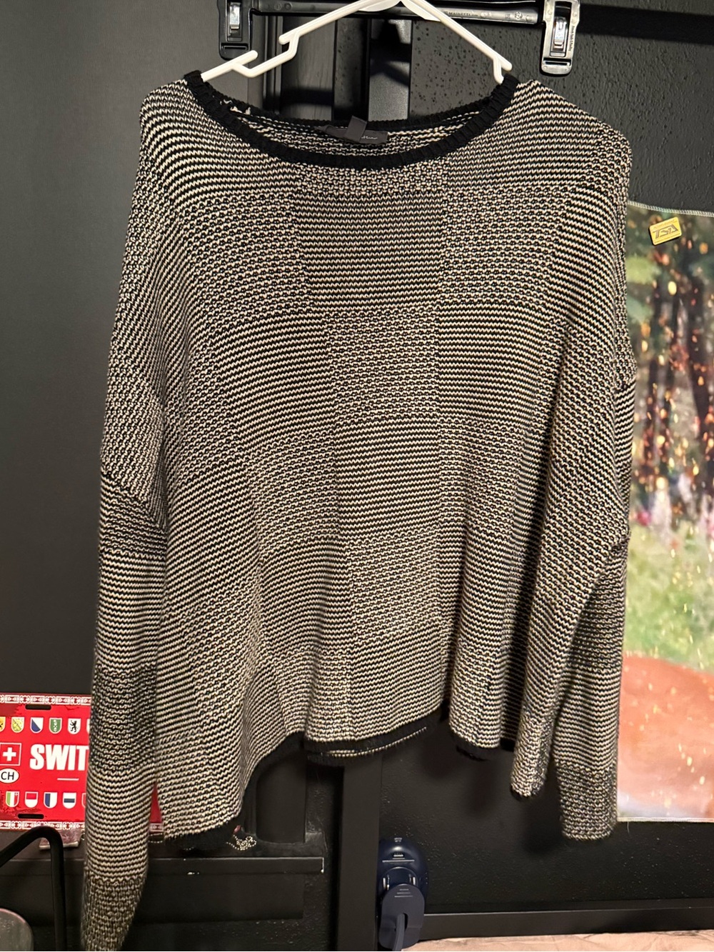 Checkered sweater